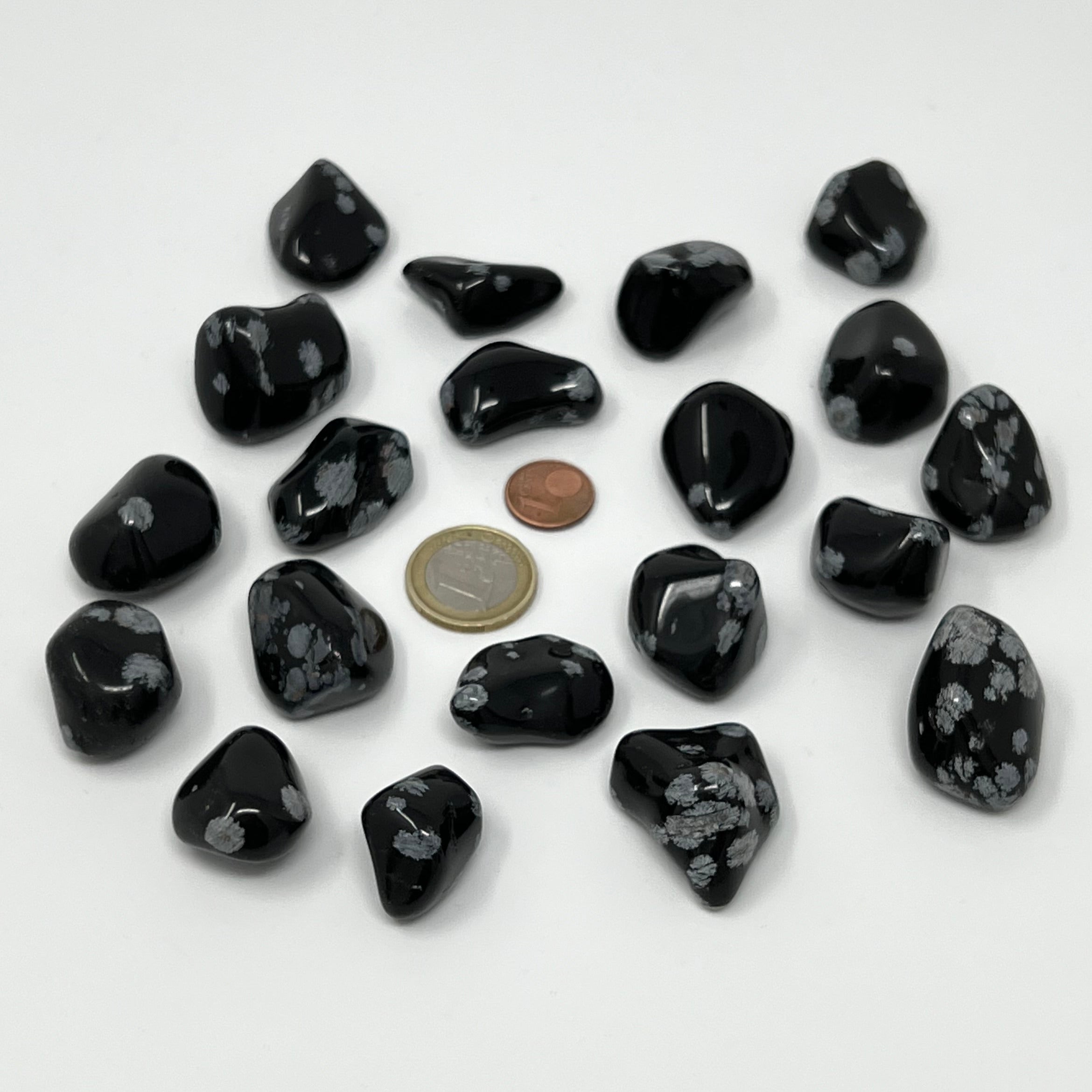 Schneeflockenobsidian - Trommelstein - Größe 2-3 cm