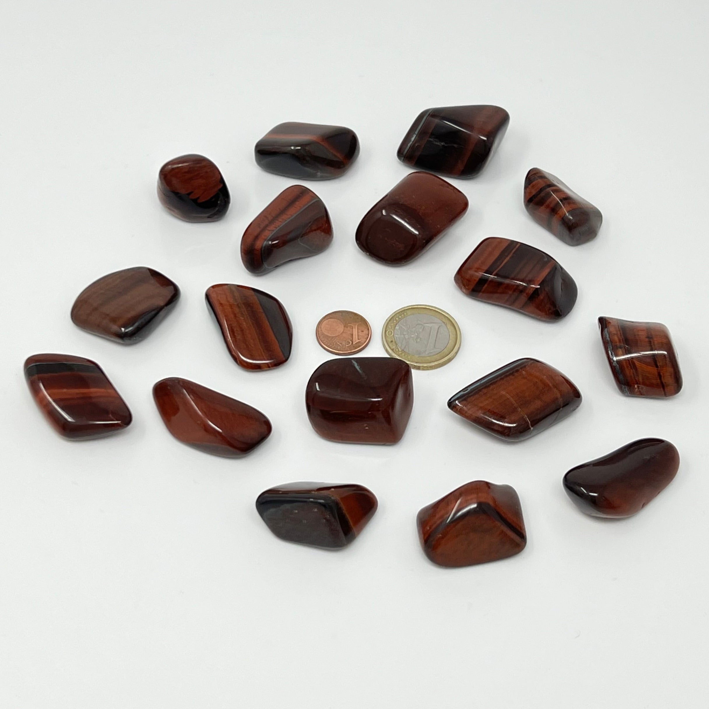 Tigerauge rot - Trommelstein - Größe 2-3,5 cm