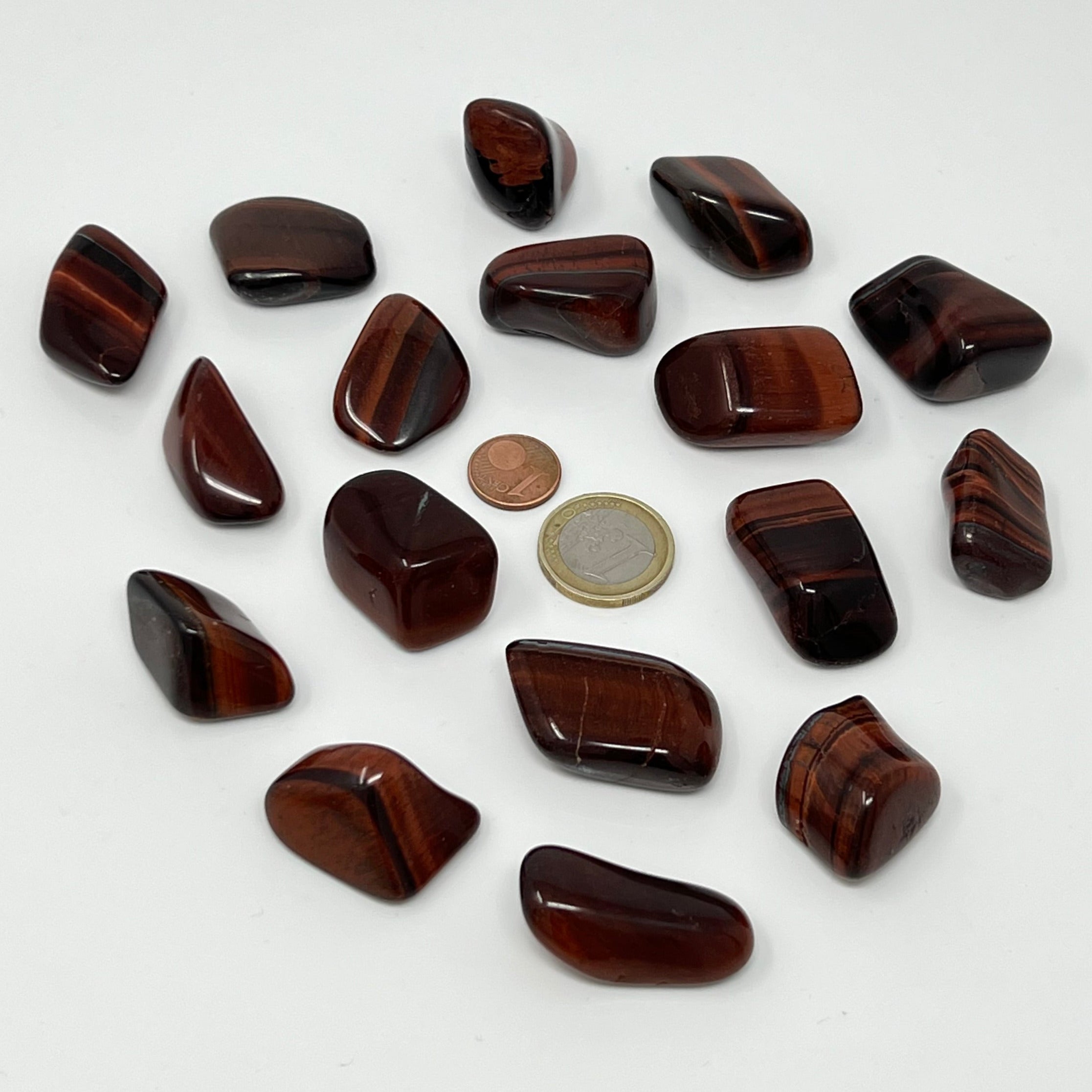 Tigerauge rot - Trommelstein - Größe 2-3,5 cm