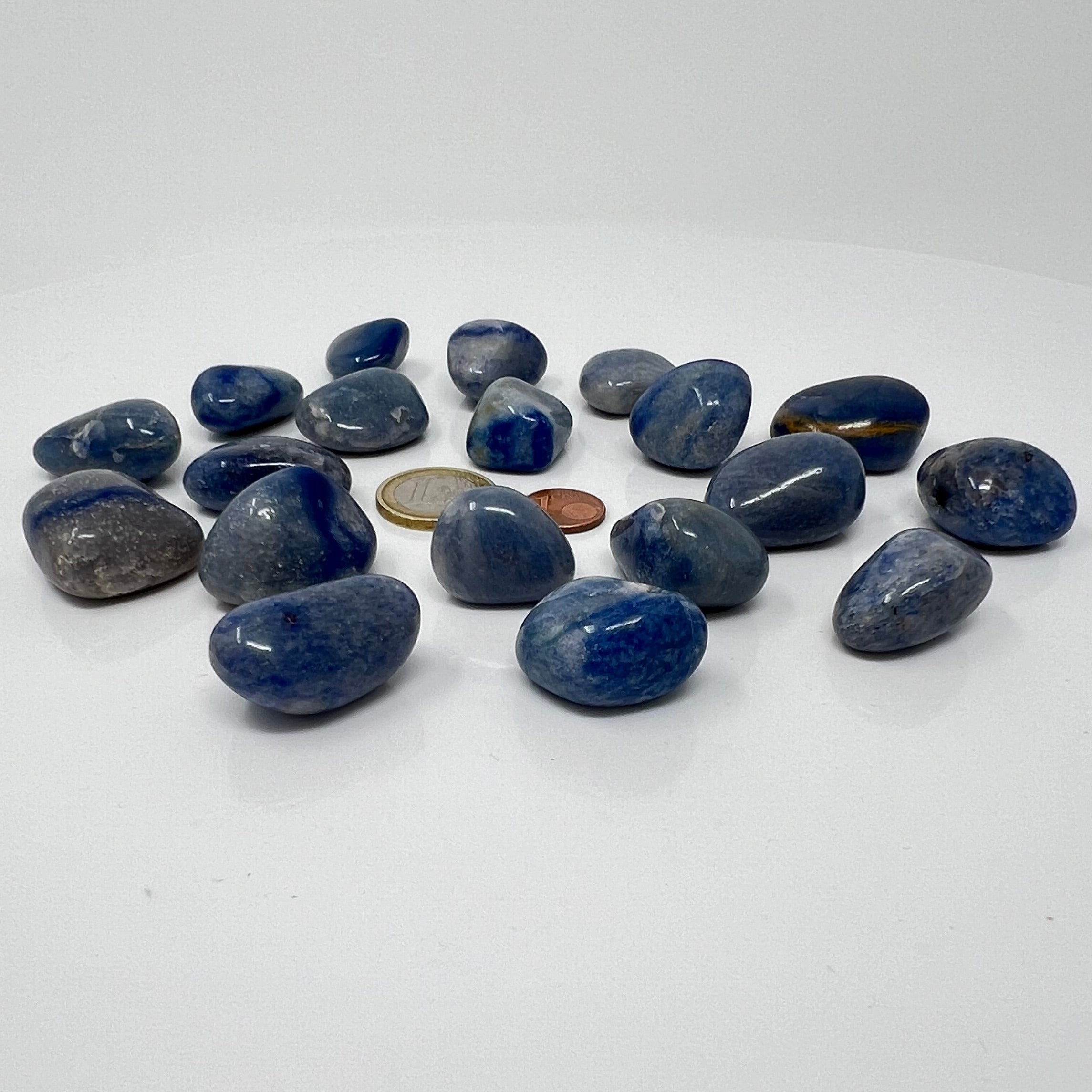 Blauquarz - Trommelstein - Größe 2-3 cm