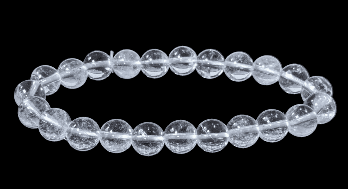 Bergkristall Armband – Kristalline Klarheit aus Brasilien in A-Qualität (8 mm)