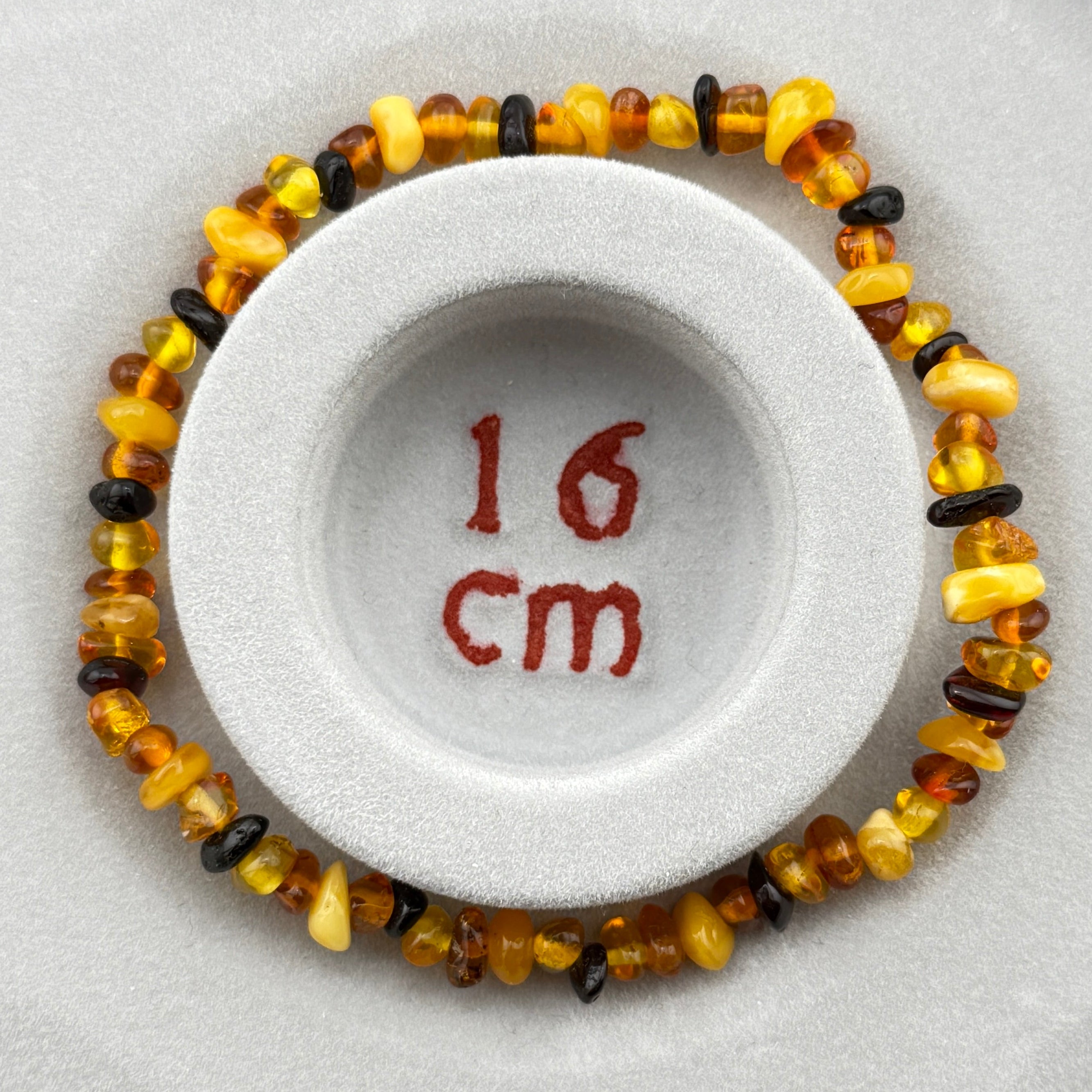 Bernstein – Splitterarmband bunt, mini Steinchen (elastisch, ca. 18 cm)