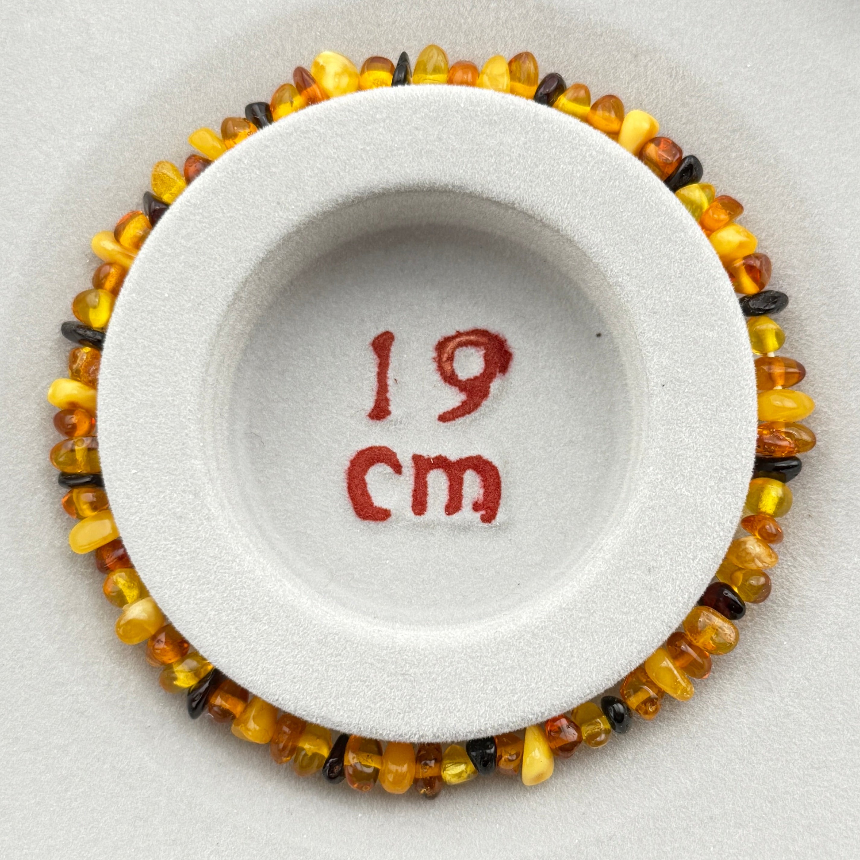 Bernstein – Splitterarmband bunt, mini Steinchen (elastisch, ca. 18 cm)