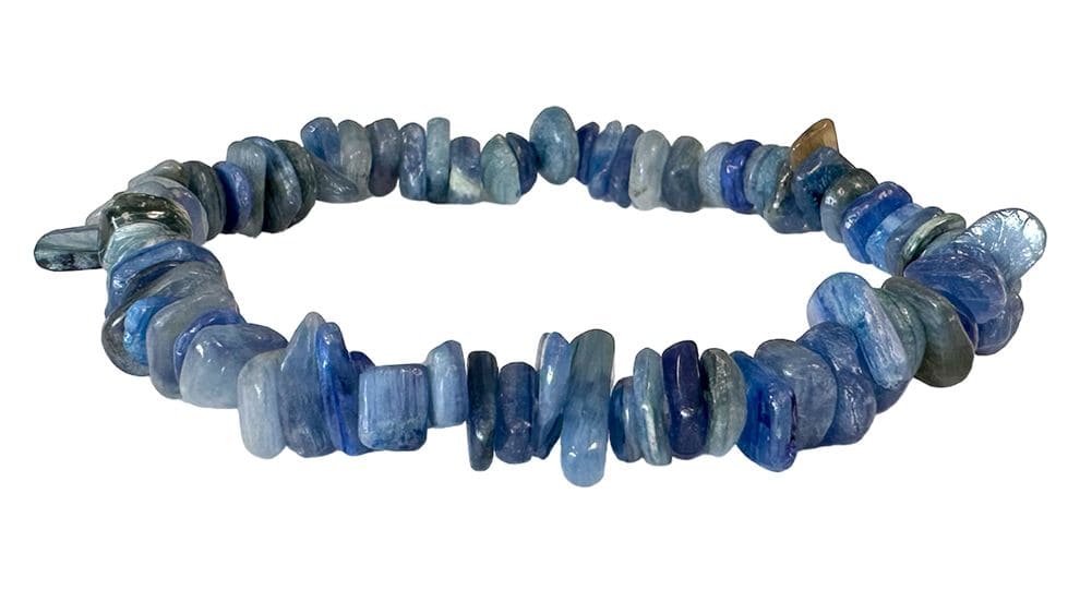 Blauer Cyanit (Disthen) Splitterarmband – Indische Ozeankraft in AA-Qualität (4-8 mm)