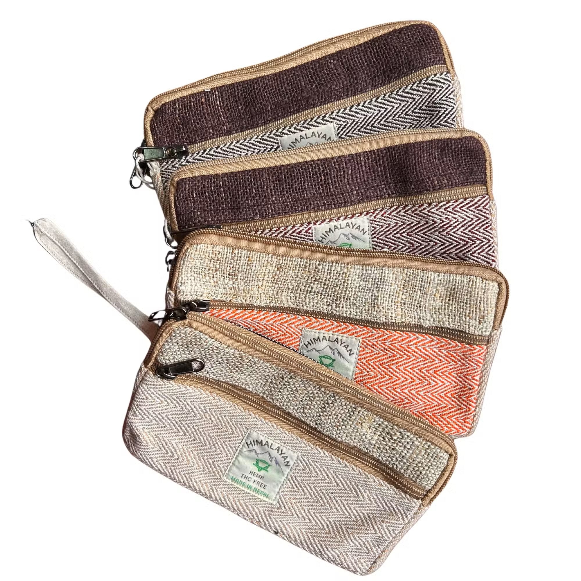 Boho Hanf-Etui „Secret Pouch“ – Handgefertigte Allzweck-Tasche aus Nepal