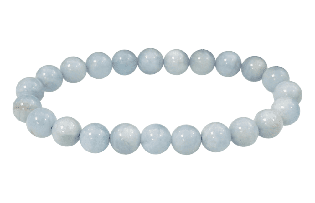 Brasilien Aquamarin Armband – Kristalline Meeresfrische im A-Qualität (8 mm)