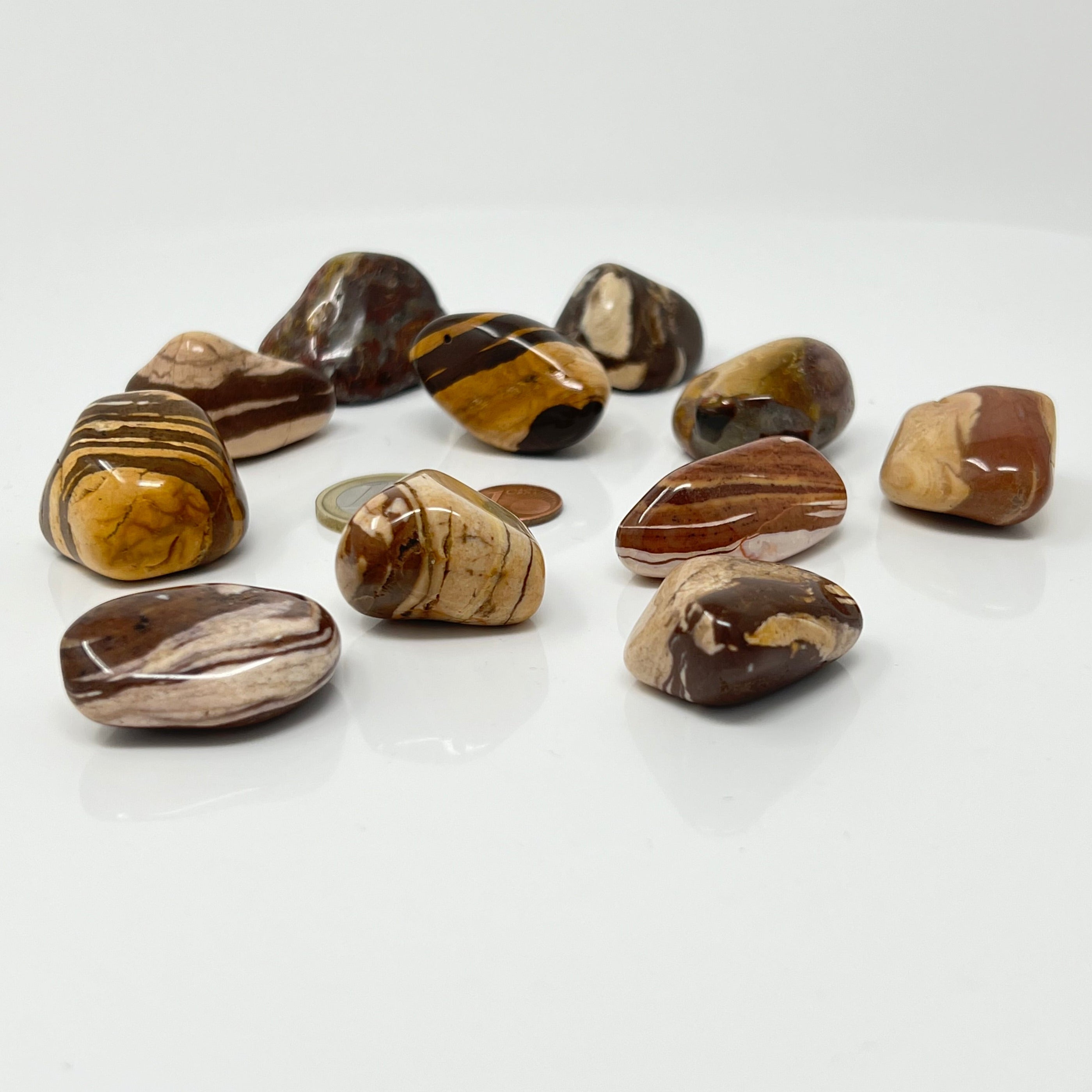 Cappuccino Jaspis - Trommelstein - Größe 3-4 cm