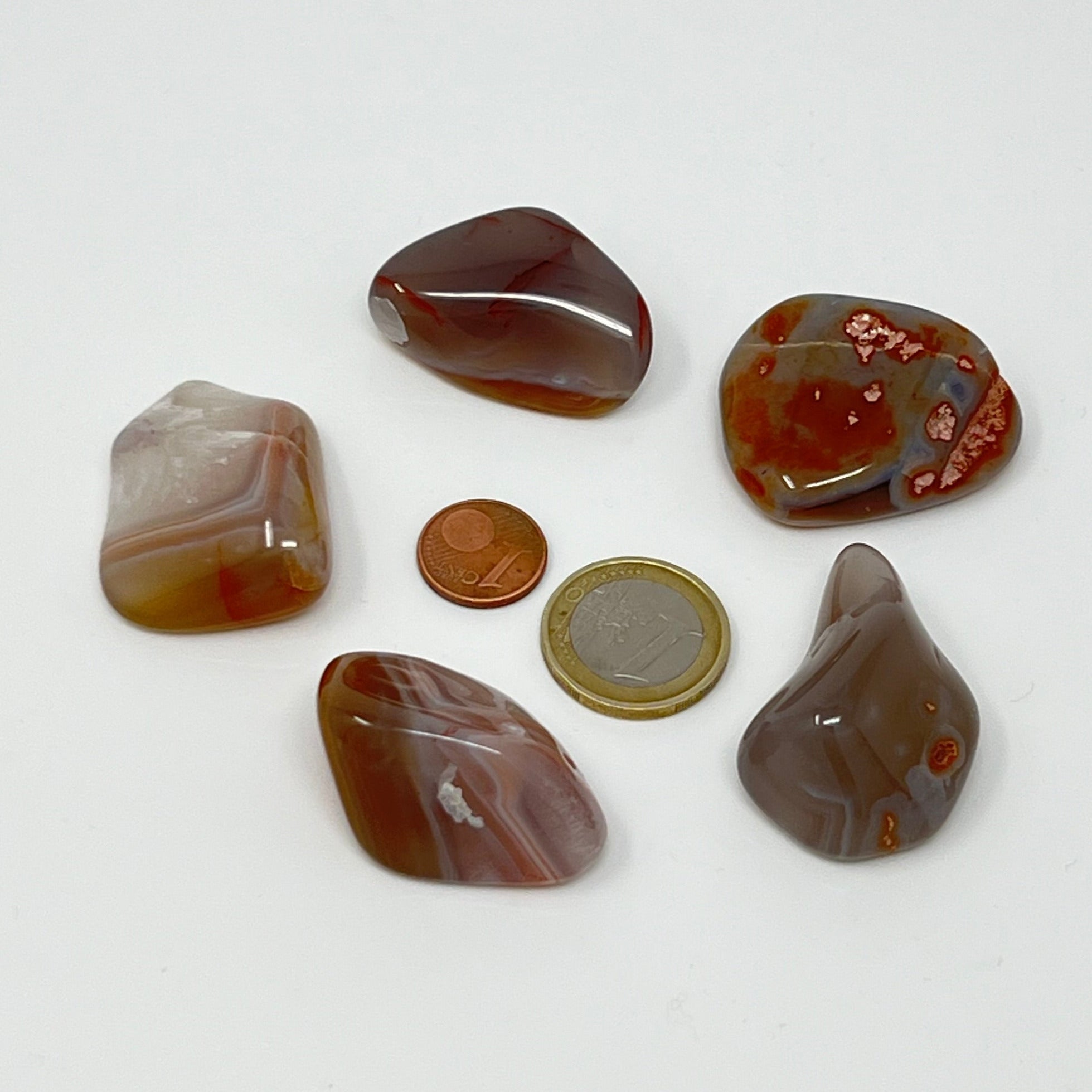 Achat Sachsen - Trommelstein - Größe 3-4 cm