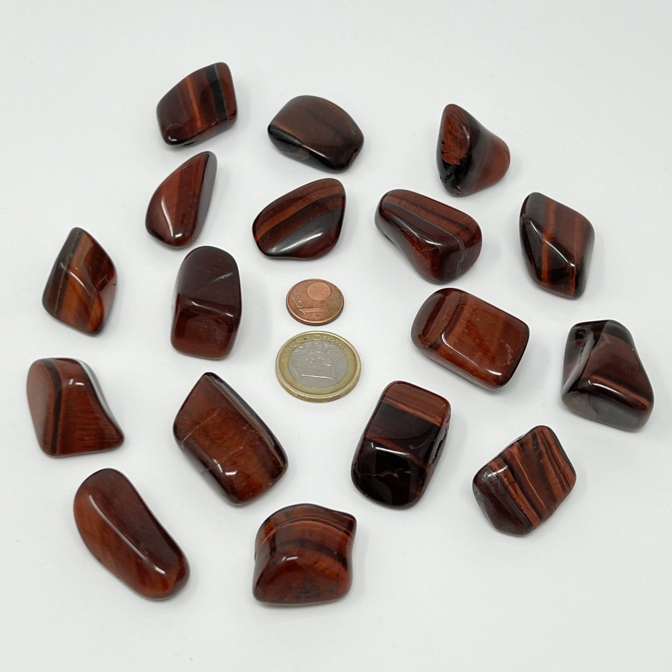 Tigerauge rot - Trommelstein - Größe 2-3,5 cm