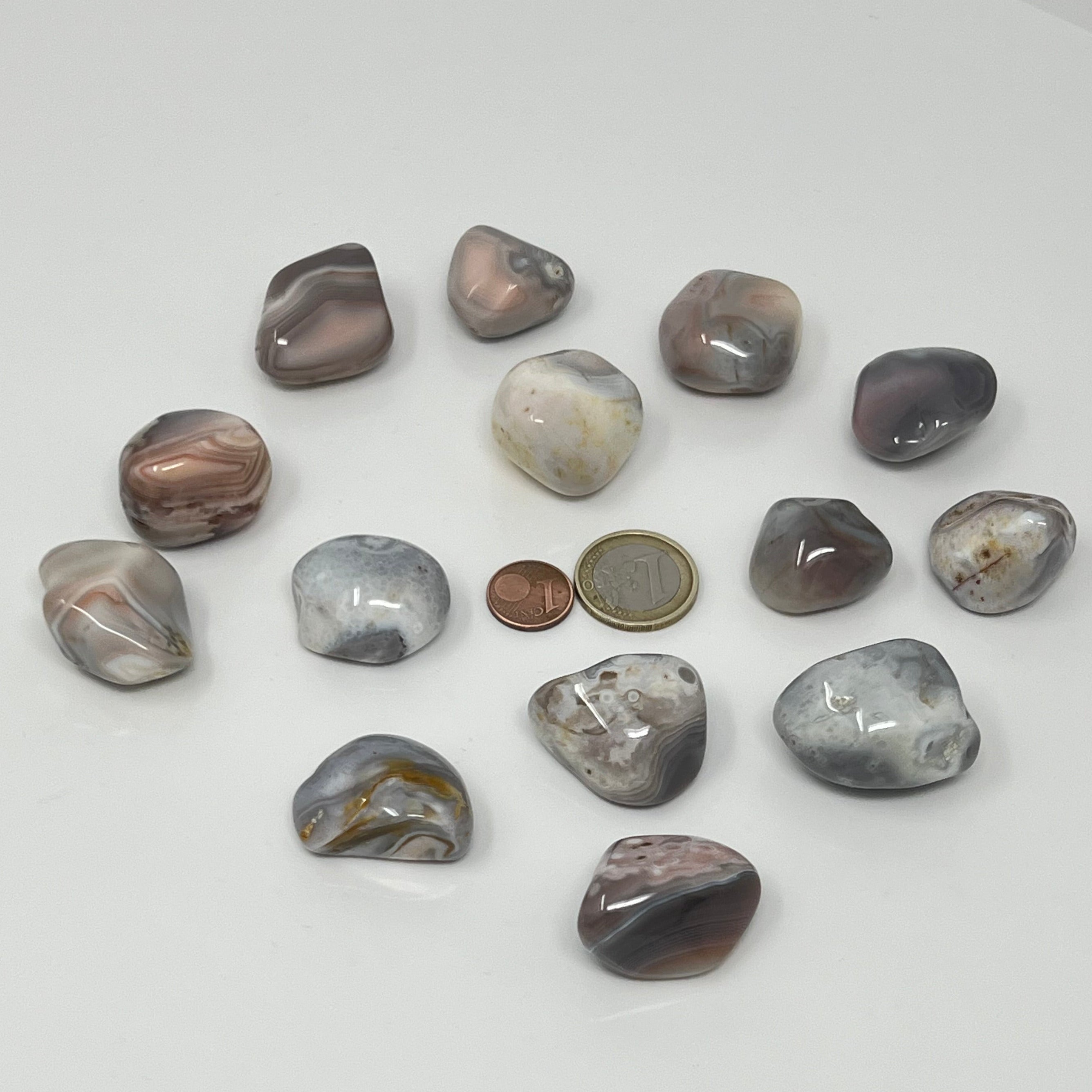 Achat Botswana pink - Trommelstein - Größe 2-4 cm