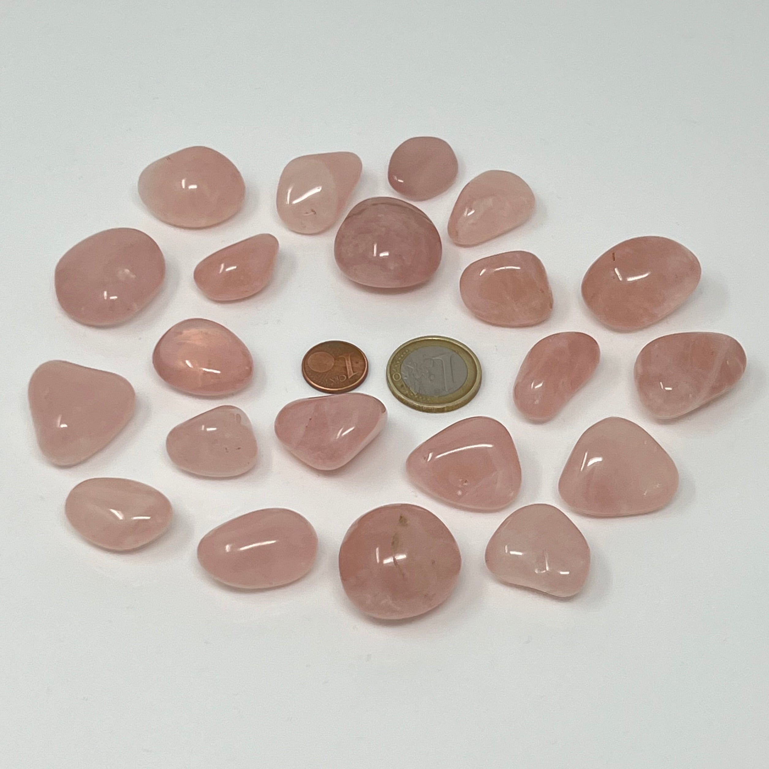 Rosenquarz - Trommelstein - Größe 2-3 cm
