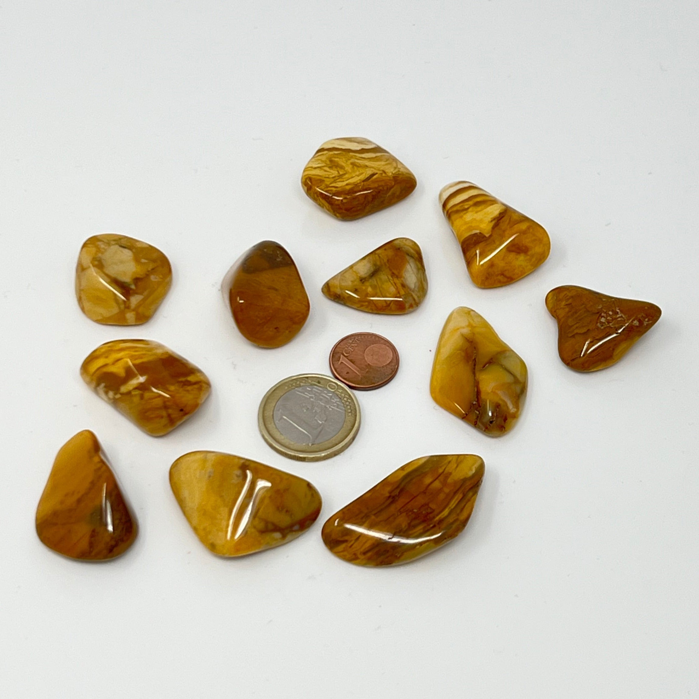 Jaspis gelb - Trommelstein - Größe 2-3,5 cm