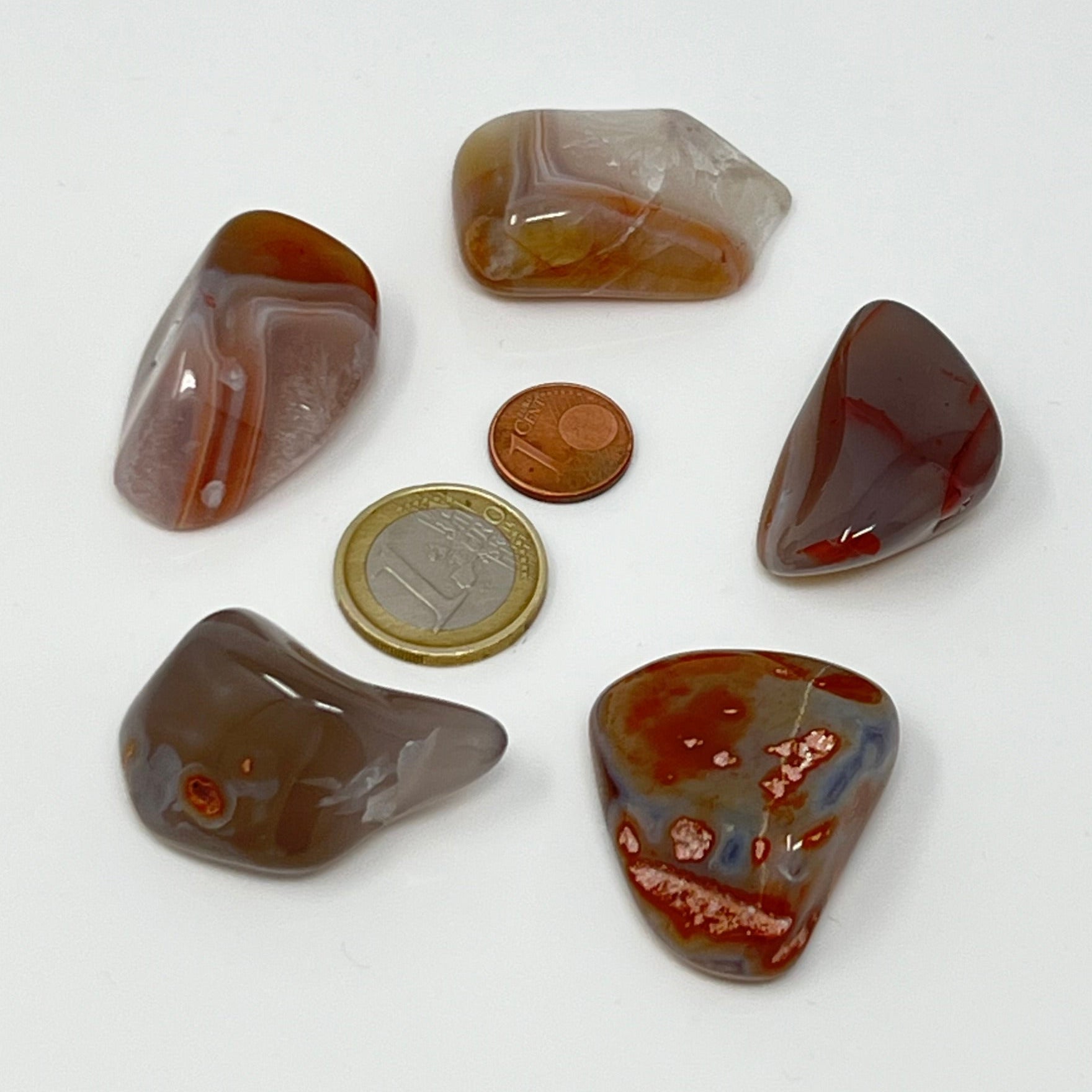 Achat Sachsen - Trommelstein - Größe 3-4 cm