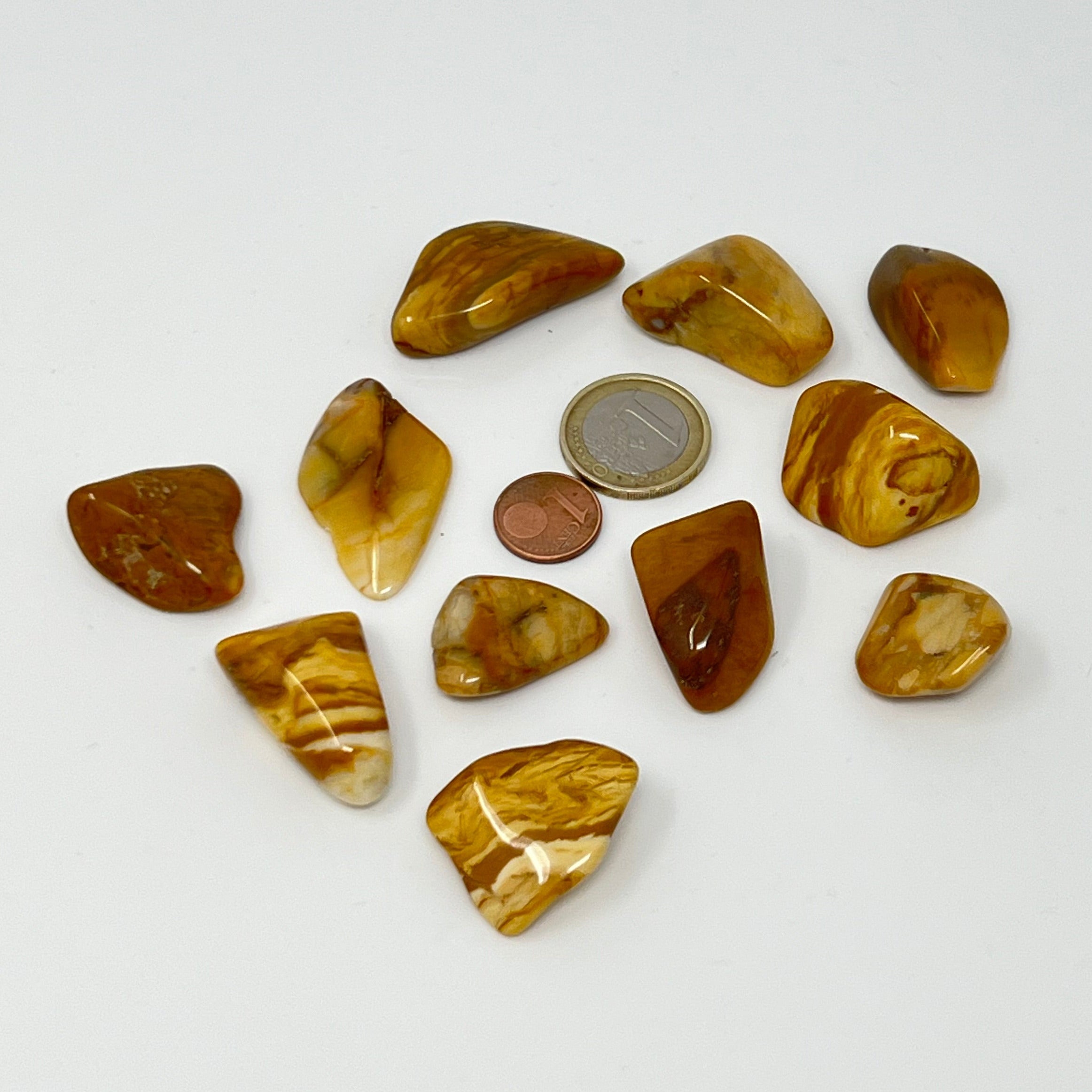 Jaspis gelb - Trommelstein - Größe 2-3,5 cm