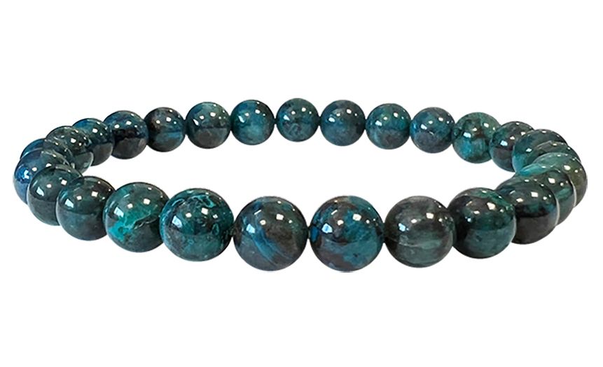 Chrysokoll Südafrikanisch - AAA Qualität - Perlenarmband 5,5-6,5 mm