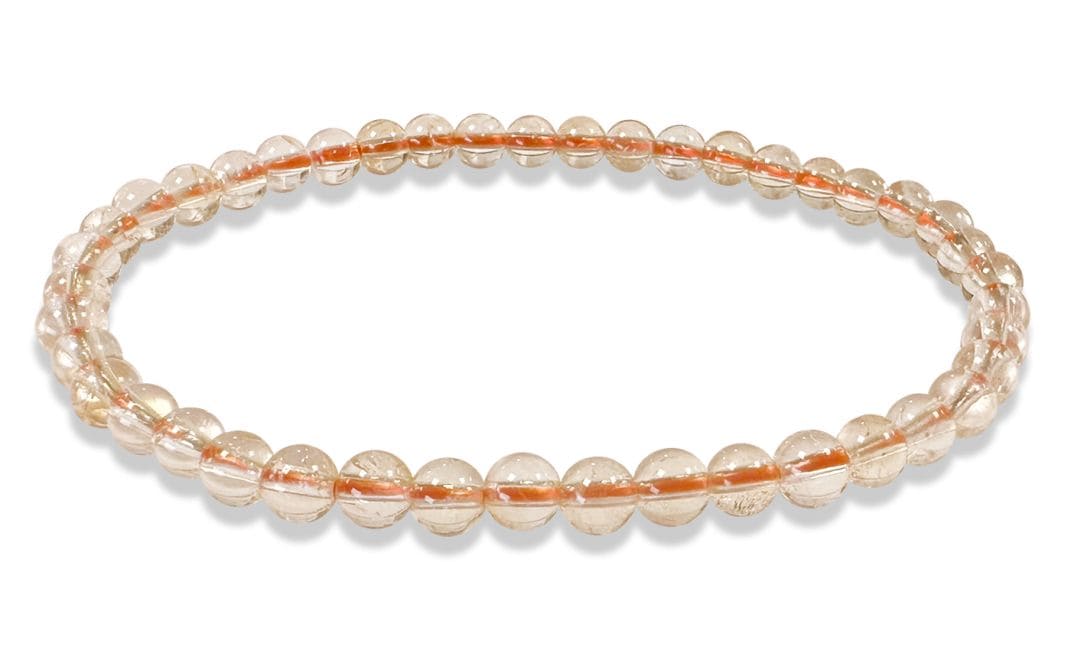 Citrin Armband – Echte Natürliche Citrine aus Brasilien (4 mm, A-Qualität)