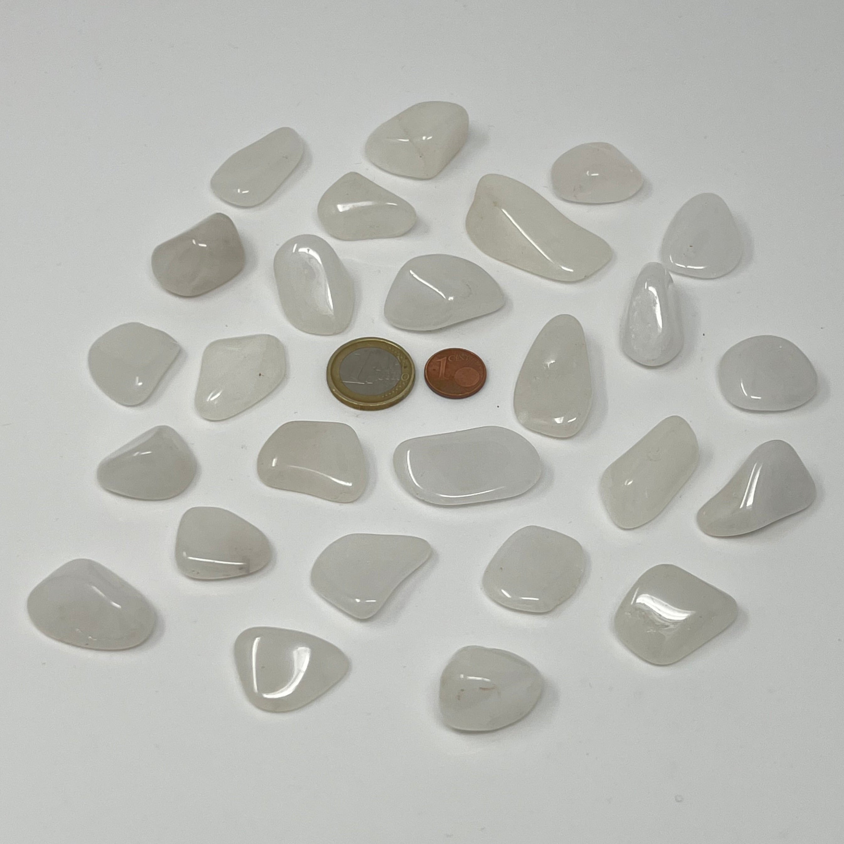 Schneequarz - Trommelstein - Größe 2-3 cm