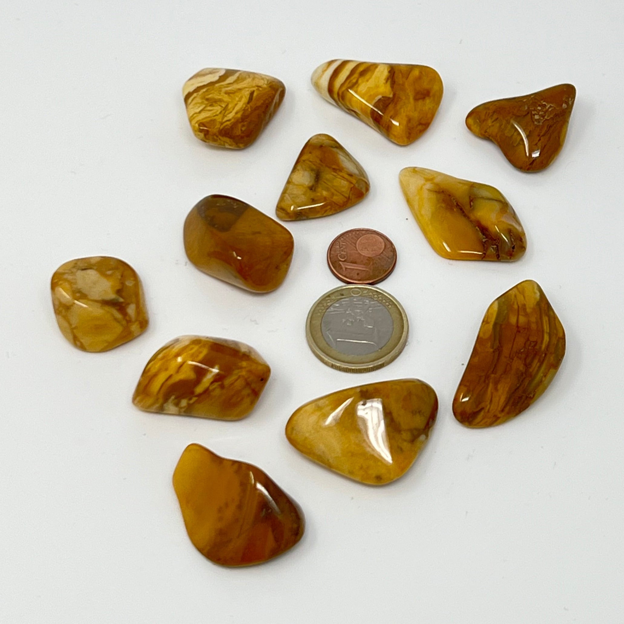Jaspis gelb - Trommelstein - Größe 2-3,5 cm