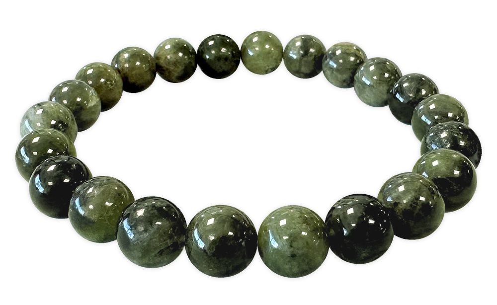 Diopsid Grün - AB Qualität - Perlenarmband 8 mm
