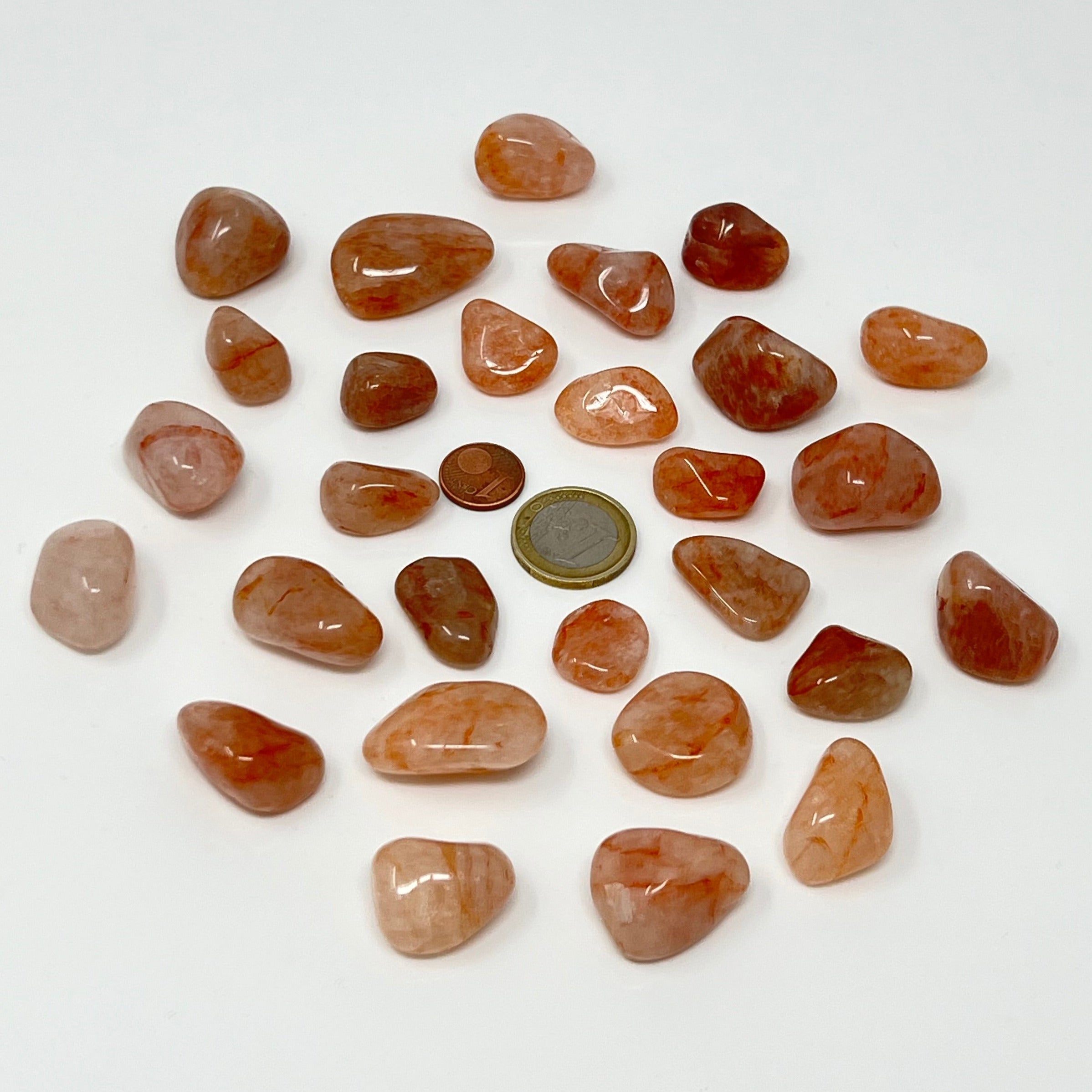 Hämatitquarz - Trommelstein - Größe 1,5-3 cm