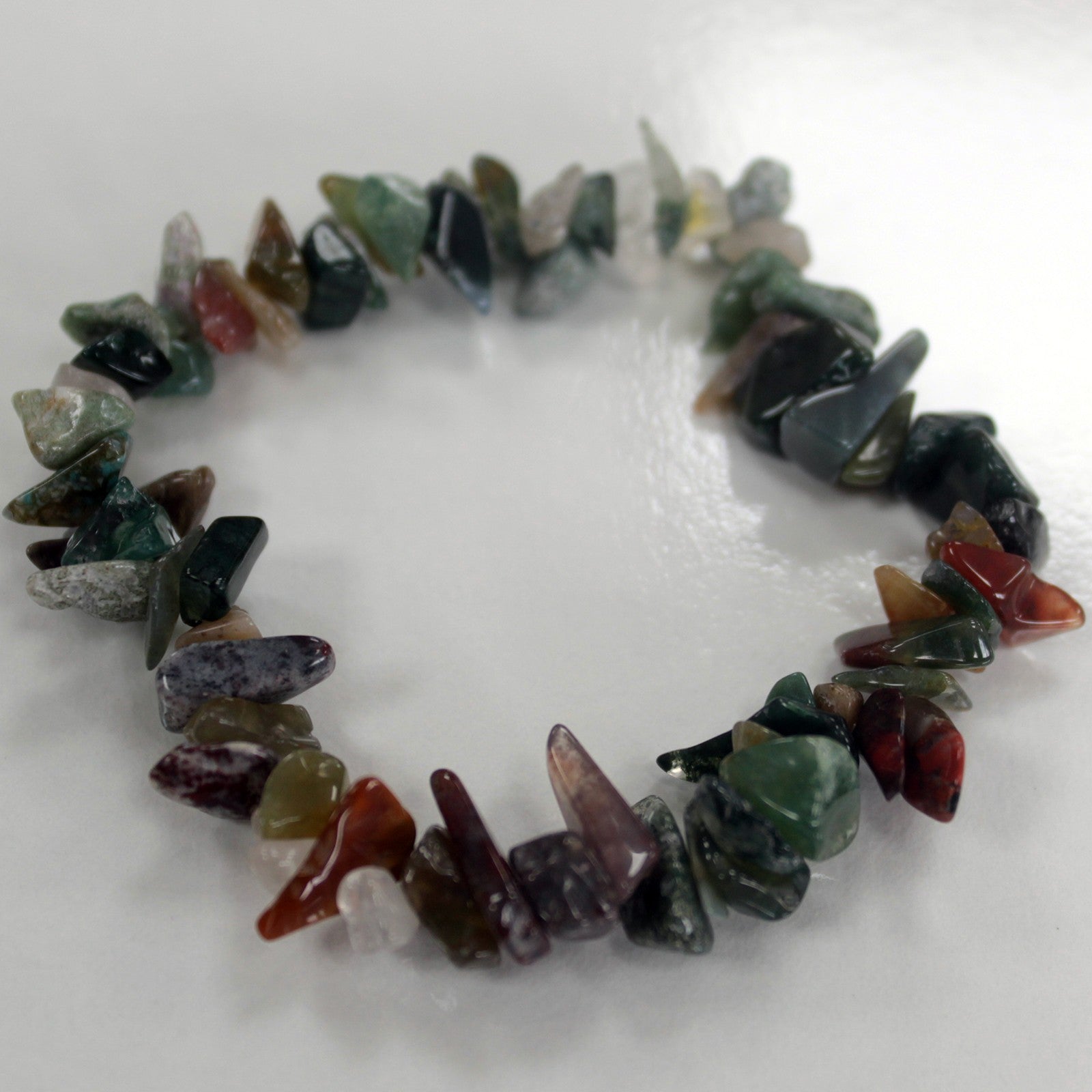 Edelsteinsplitter-Armband - Moosachat