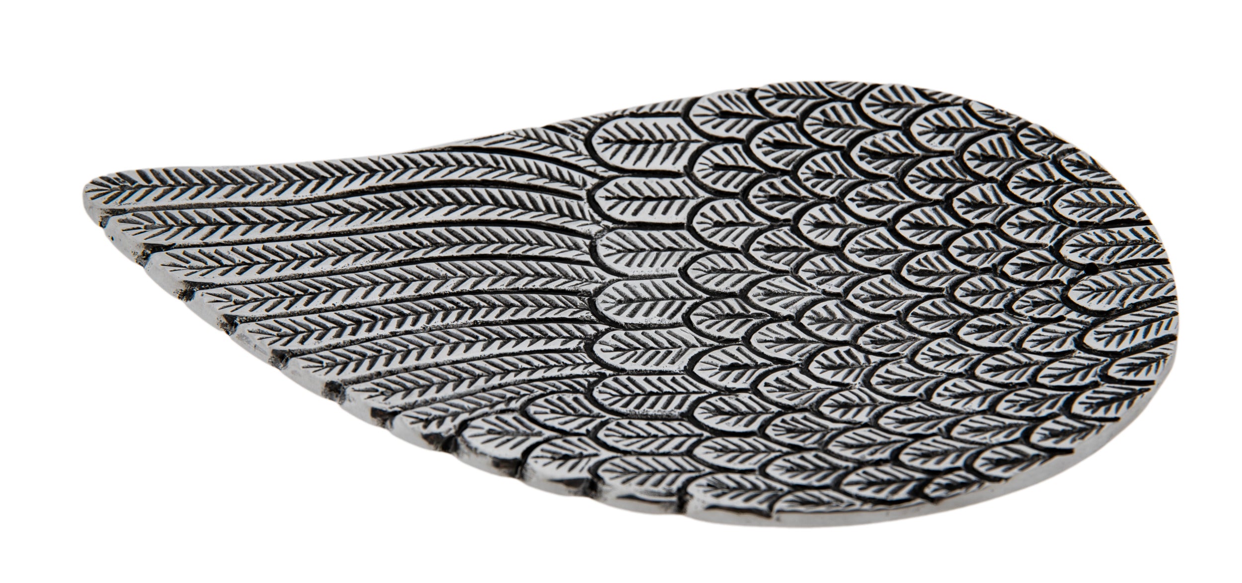 Engelsflügel – Silber/Antik – Weißmetall – Räucherstäbchenhalter – 20,5 x 13,5 cm