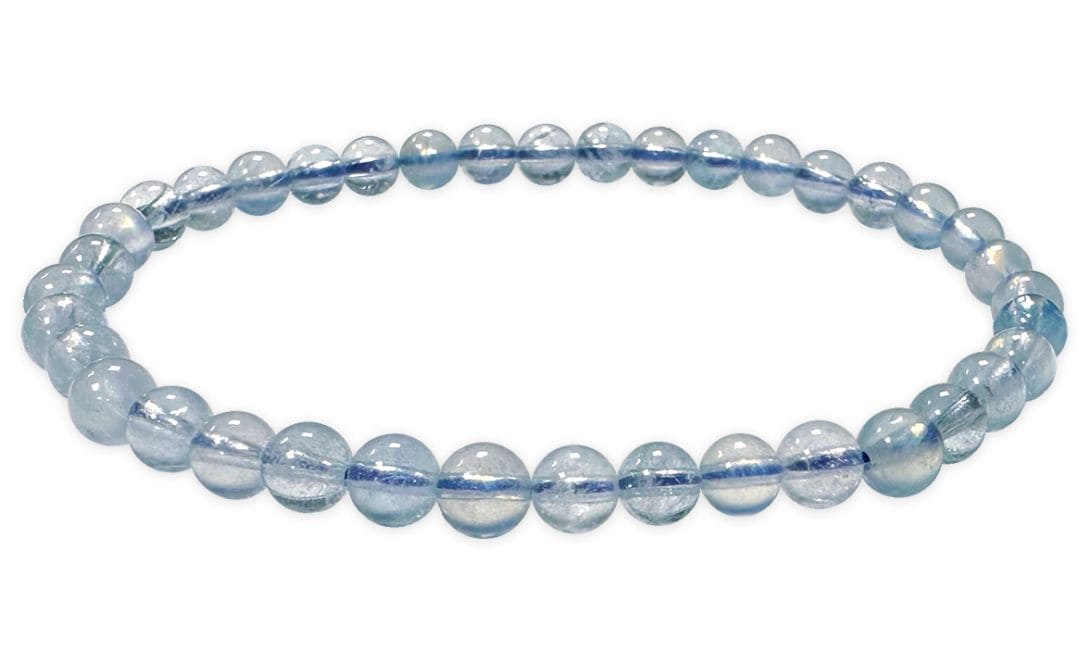 Exklusives Aquamarin Armband AA+ – Kristallklares Blau aus Namibia (4-5 mm)