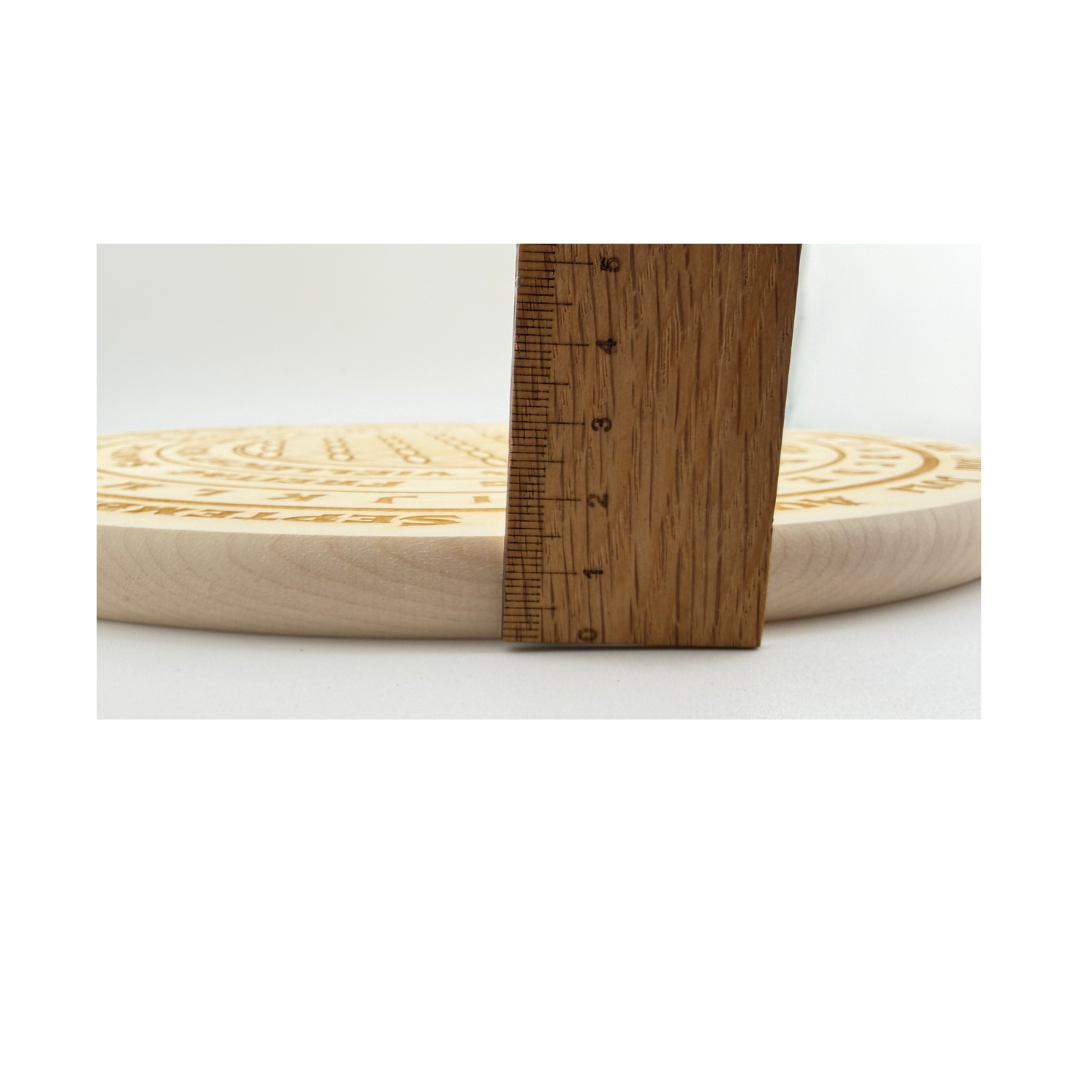 Exklusives Pendelbrett - Yin und Yang - Aus reinem Ahornholz 30 cm