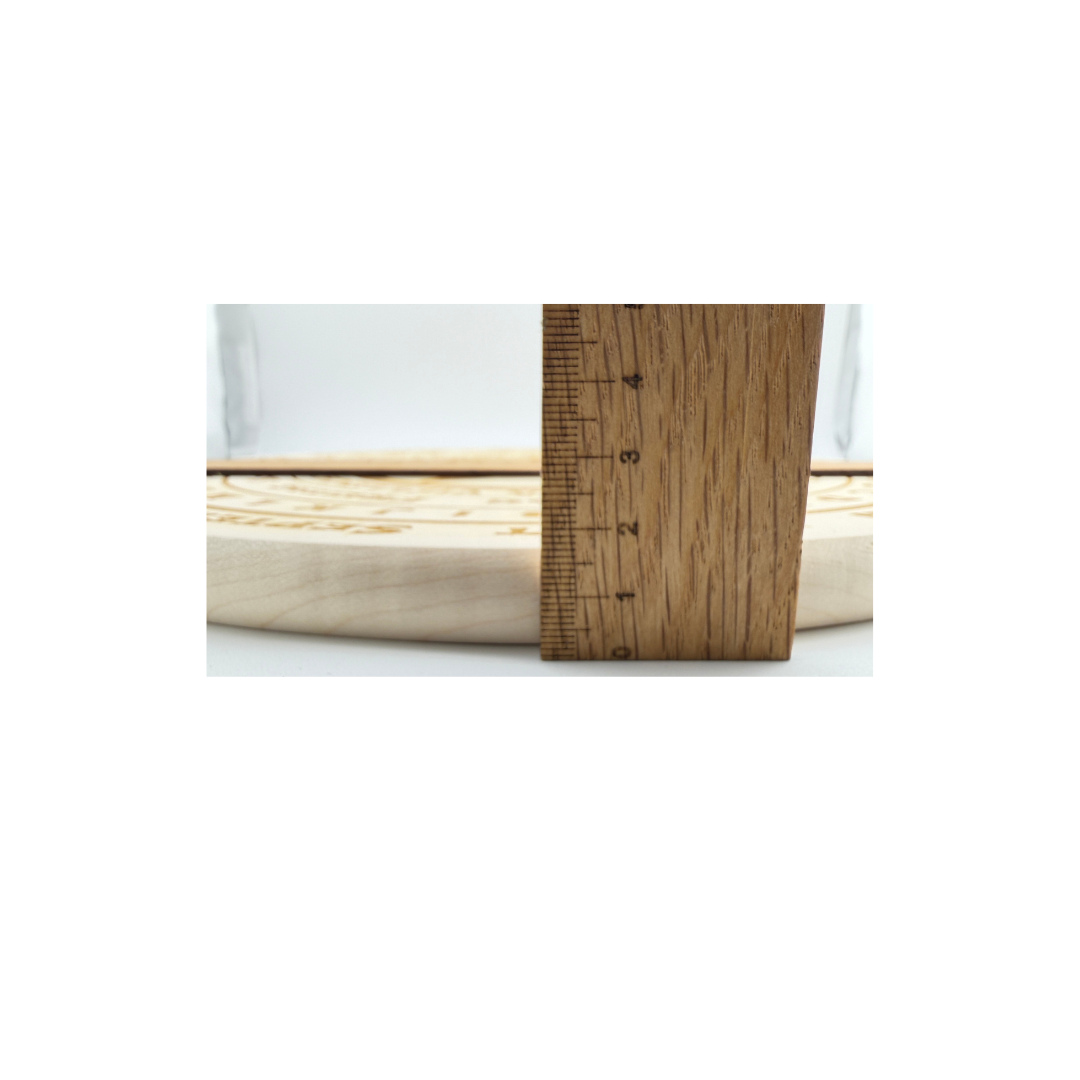 Exklusives Pendelbrett - Pentagramm - Aus reinem Ahornholz 30 cm