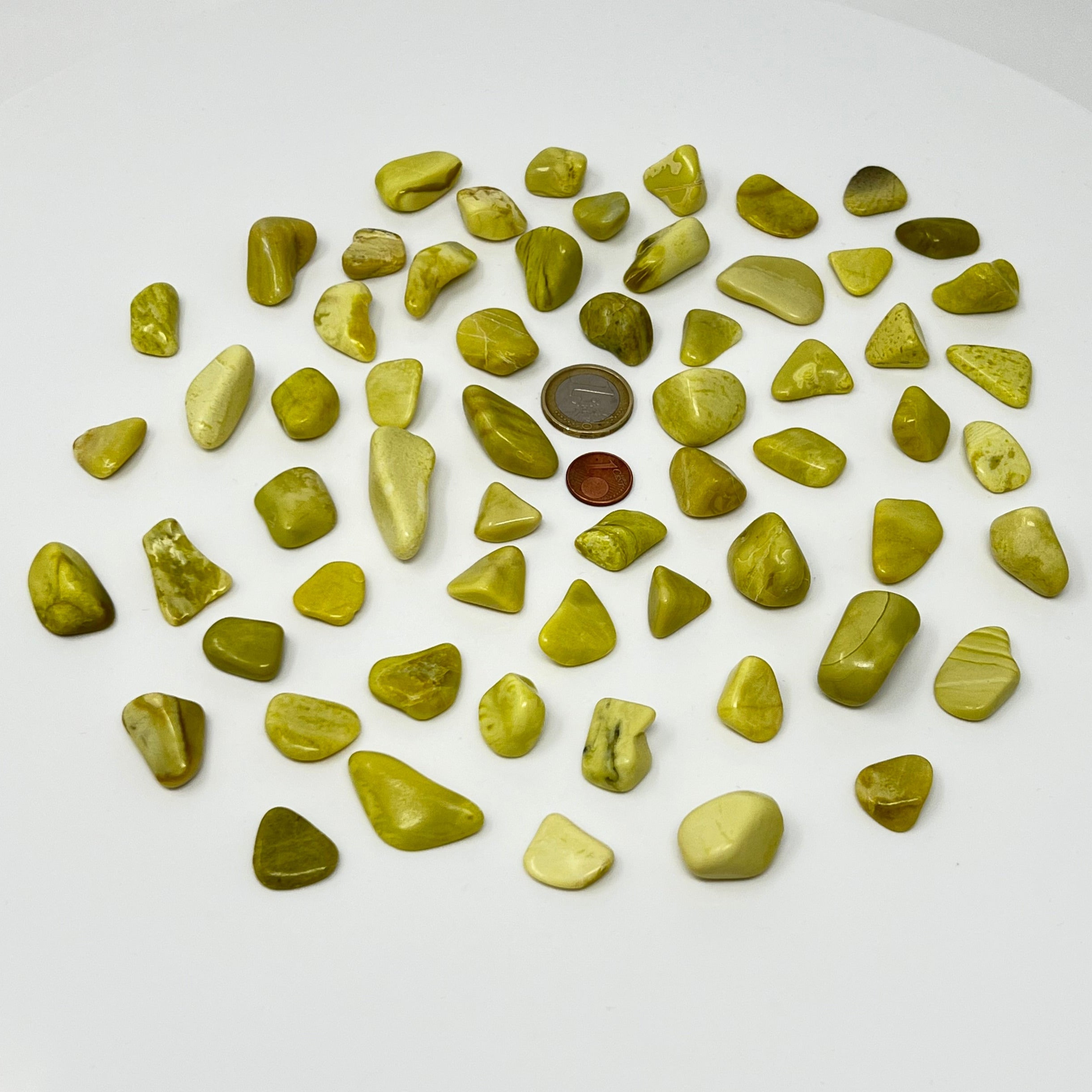 Lizardit (Edelserpentin) - Trommelstein - Größe 1,5-2,5 cm