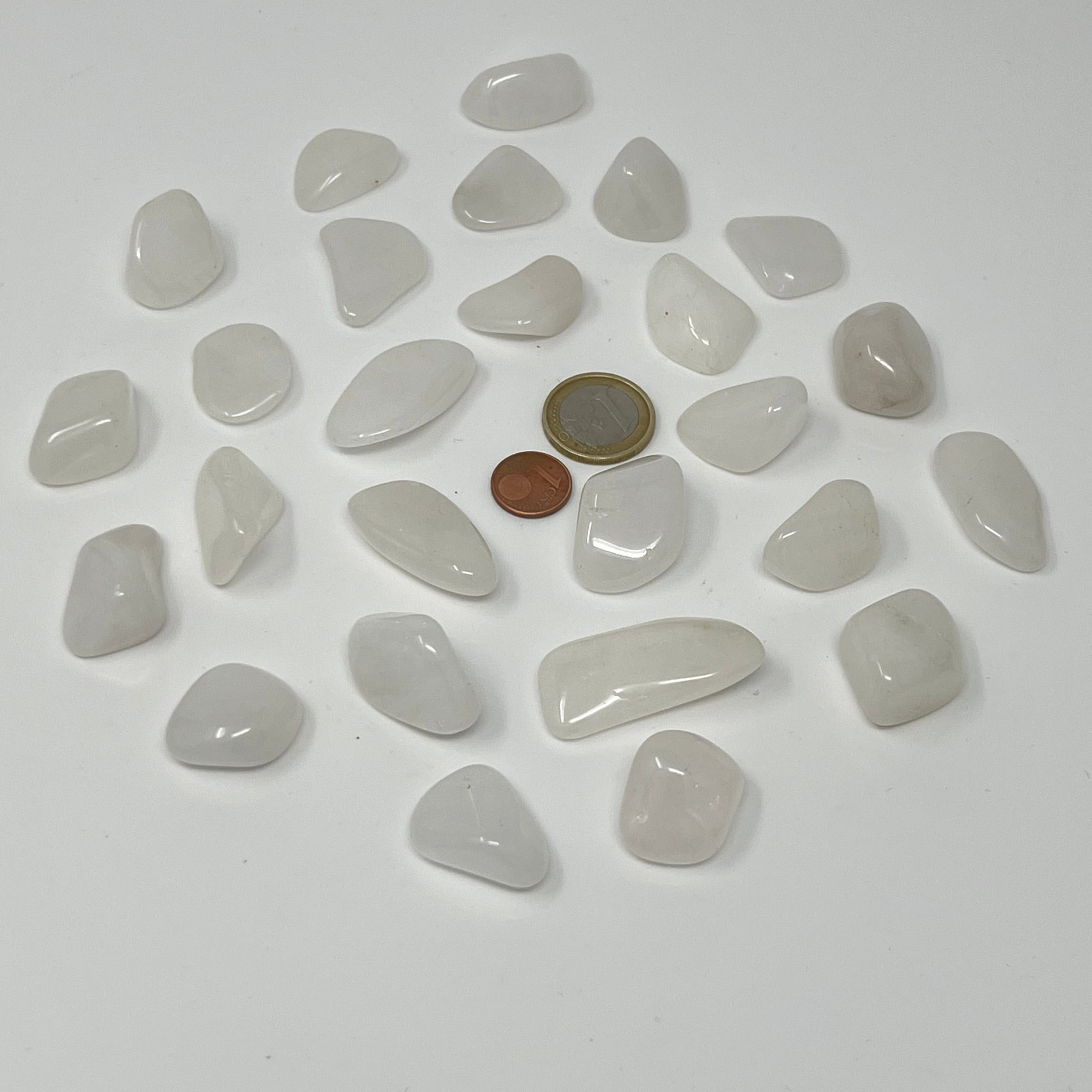 Schneequarz - Trommelstein - Größe 2-3 cm
