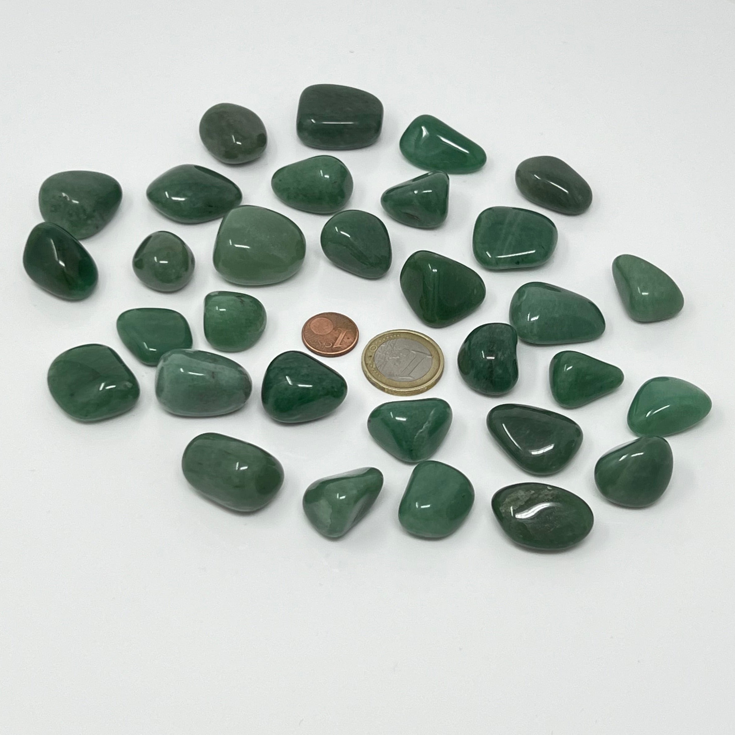 Aventurin grün - Trommelstein - Größe 1,5-2,5 cm