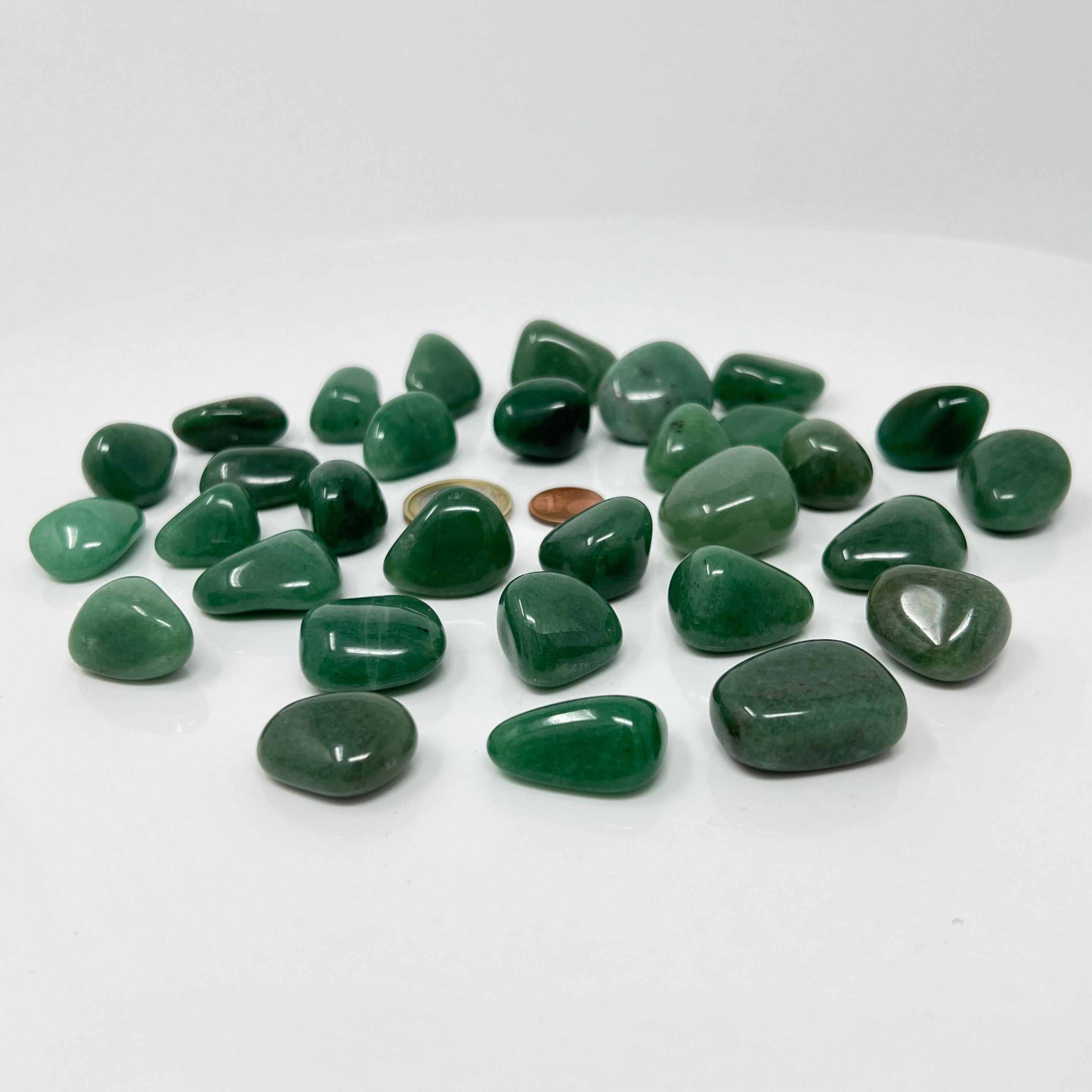 Aventurin grün - Trommelstein - Größe 1,5-2,5 cm