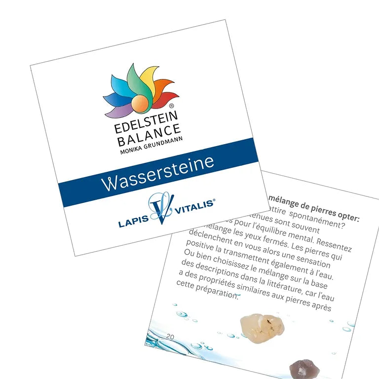 Geborgenheit & Schutz – Edelstein Balance - Wassersteine Mischung ca. 100 g in Metall-Geschenkdose