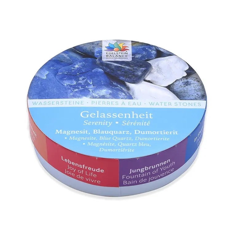 Gelassenheit – Edelstein Balance - Wassersteine Mischung ca. 100 g in Pappschachtel