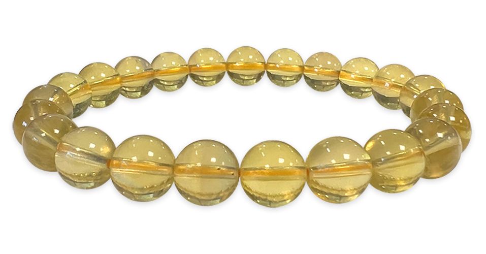 Gelber Fluorit - AAA Qualität - Perlenarmband 8 mm