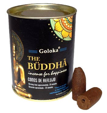 Goloka - Buddha - Backflow Cones - Rückfluss Räucherkegel 24 St.