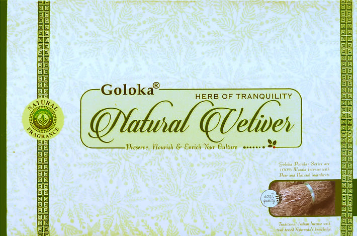 Goloka - Natural Vetiver - Räucherstäbchen 15 g