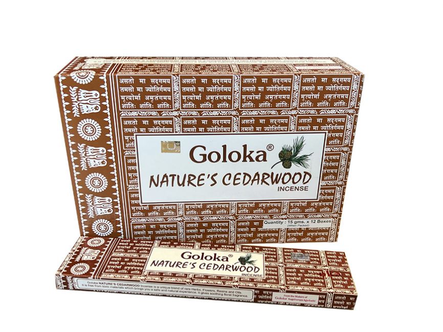 Goloka - Natures´s Cedarwood (Zedernholz) - Räucherstäbchen 15 g