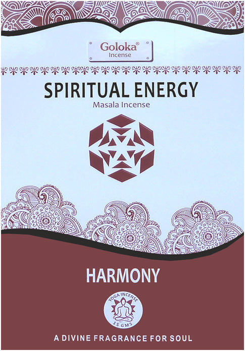 Goloka - Yoga Serie- Harmony - Spiritual Energy - Räucherstäbchen 15 g