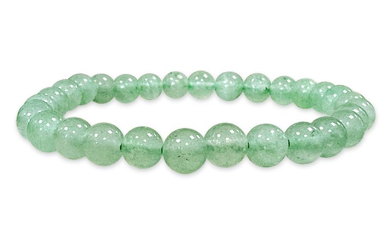 Grüner Aventurin - AB Qualität - Perlenarmband 6 mm