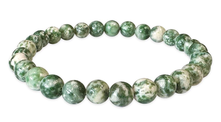 Grüner Jade - AB Qualität - Perlenarmband 6 mm