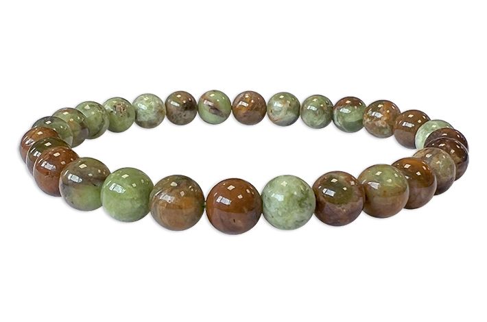 Grüner Opal - AB Qualität - Perlenarmband 6 mm