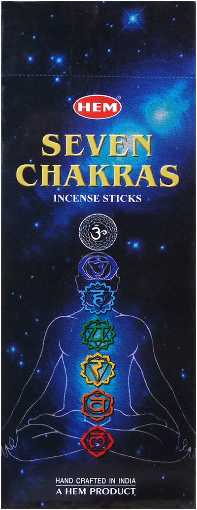 HEM - Seven Chakras (Sieben Chakren) - Räucherstäbchen ca. 25 g