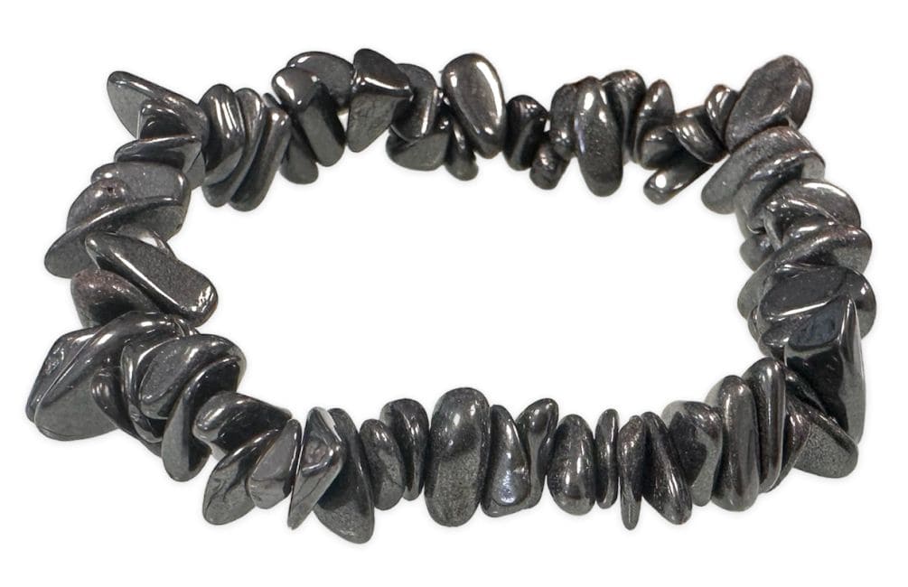Hämatit Splitterarmband – Metallischer Glanz & Erdung in A-Qualität (5-8 mm)