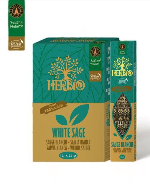Herbio - White Sage (Weißer Salbei) - Räucherstäbchen ca. 20 g