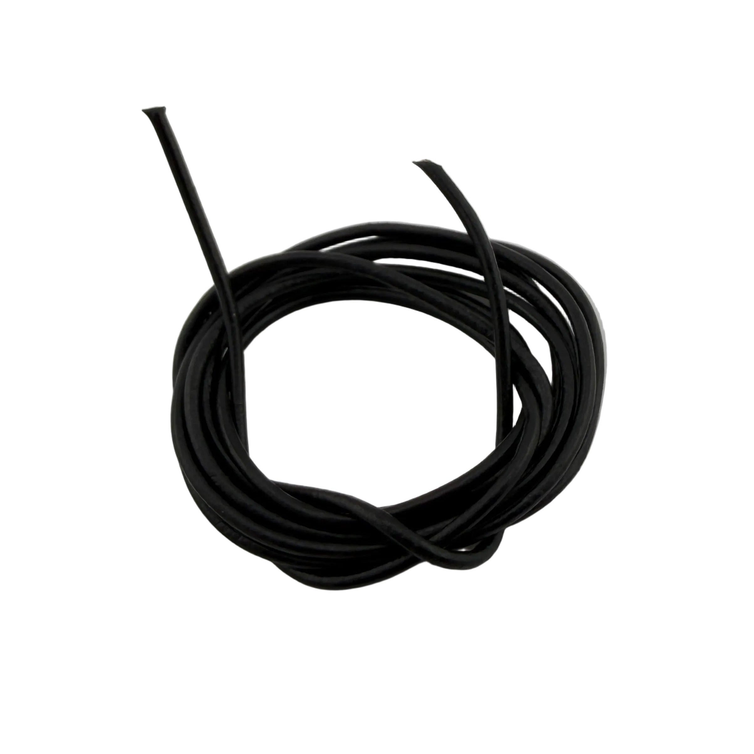 Lederband schwarz – 1 m (Ø ca. 1,5 mm)