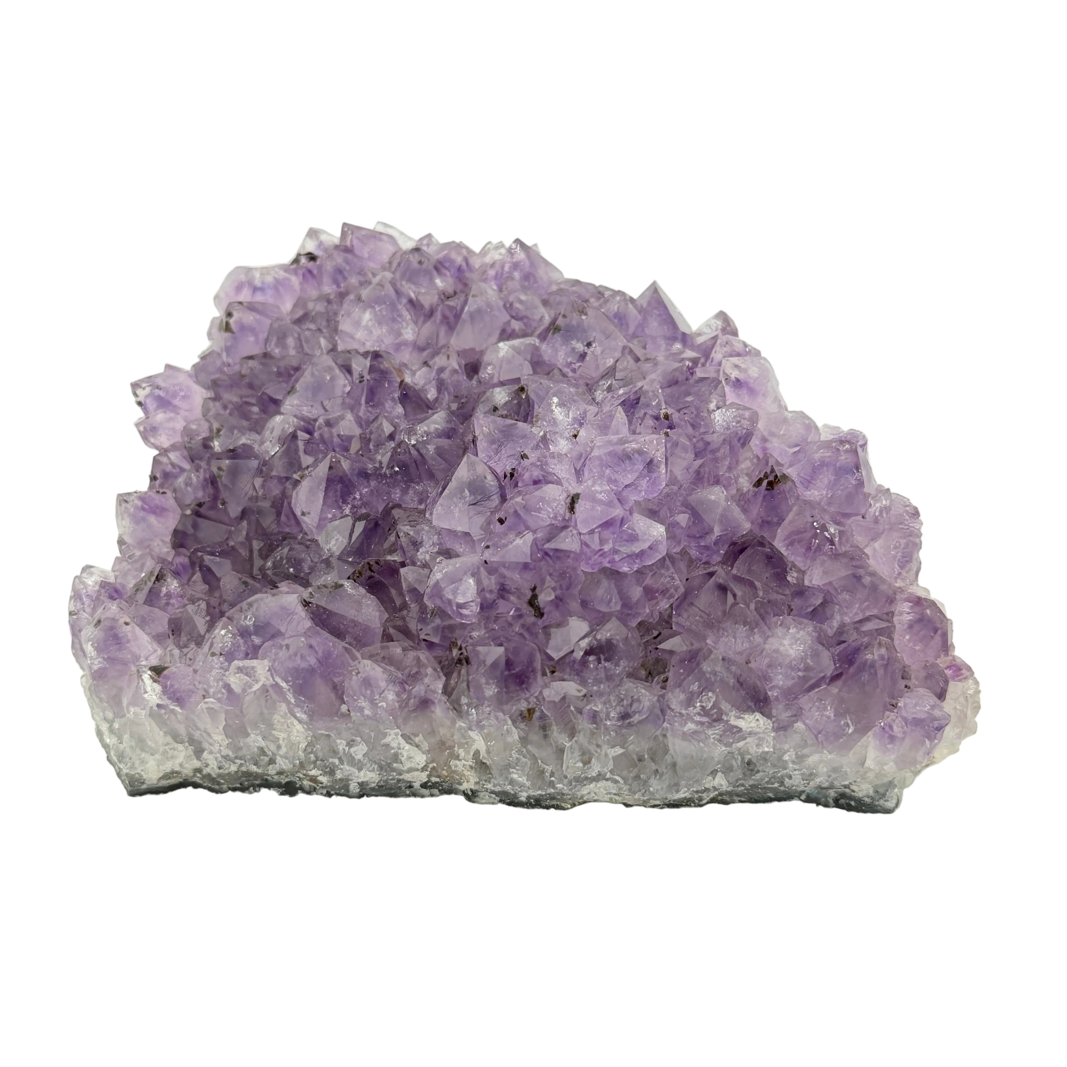 Amethyst Drusenstück Unikat 8 – A-Qualität – 689 g - Maße: 13 x 10 x 4,5 cm – Naturkristall aus Brasilien für Schutz und Klarheit