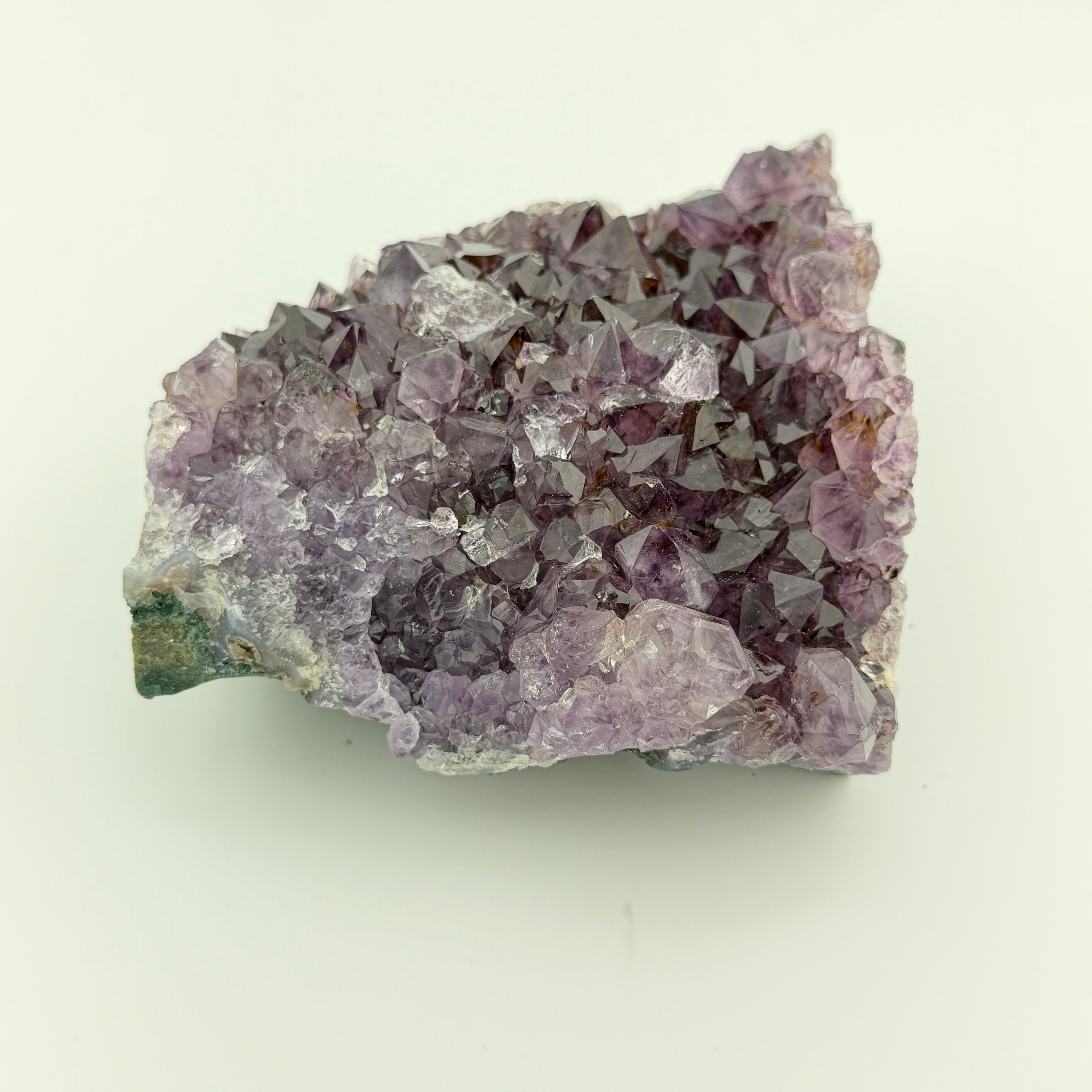 Amethyst Drusenstück Unikat 9 – A-Qualität – 742 g - Maße: 12,5 x 11 x 5 cm – Naturkristall aus Brasilien für Schutz und Klarheit