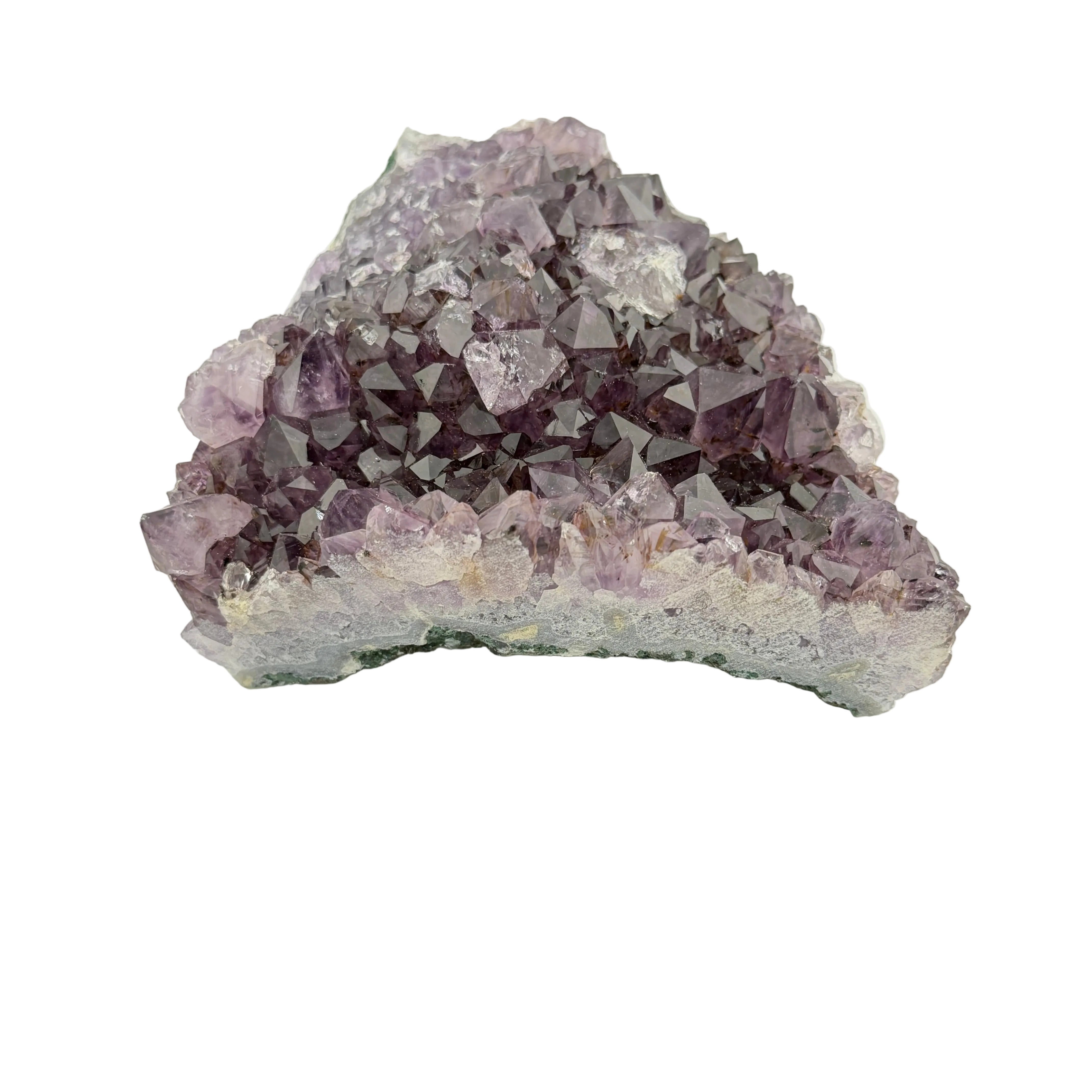 Amethyst Drusenstück Unikat 9 – A-Qualität – 742 g - Maße: 12,5 x 11 x 5 cm – Naturkristall aus Brasilien für Schutz und Klarheit